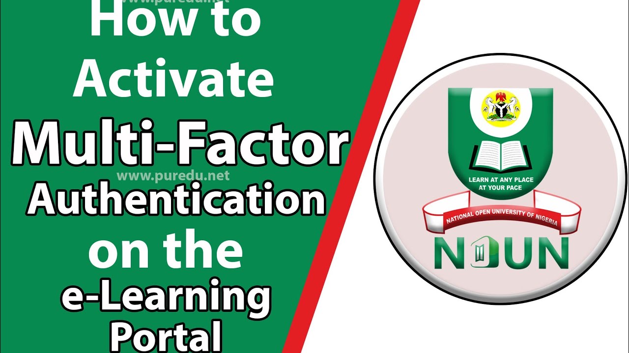 Guide to Activating Multi-Factor Authentication on the E-learning Portal